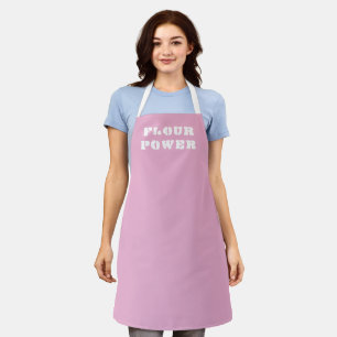Flour Power Light Pink Apron