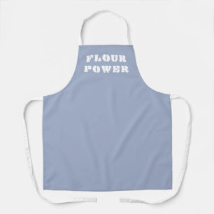 Flour Power Periwinkle Blue Baking Apron