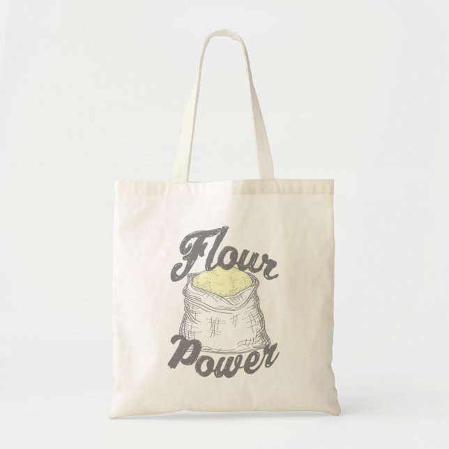 Flour Power T-Shirt Tote Bag (Front)