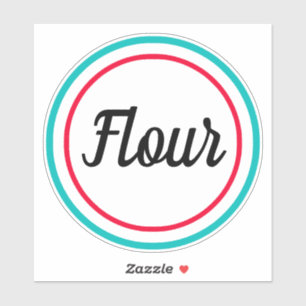 Flour Retro Style Vinyl Sticker