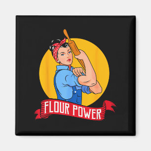 Flour Wer - Funny Baking &amp; Pastry Baker - Baki Magnet