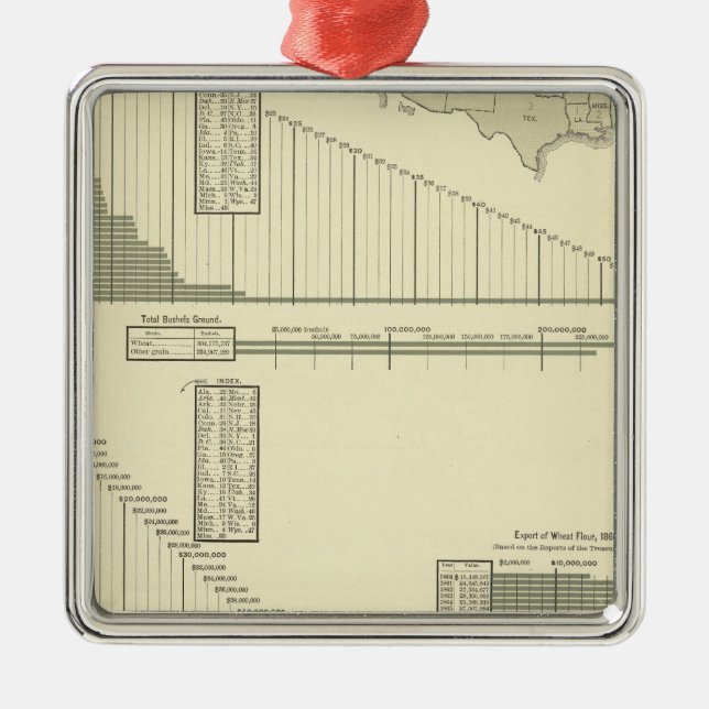 Flouring and grist mills metal tree decoration (Front)