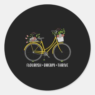 Flourish And Dream And Thrive, Foxtrot Delta Tango Classic Round Sticker