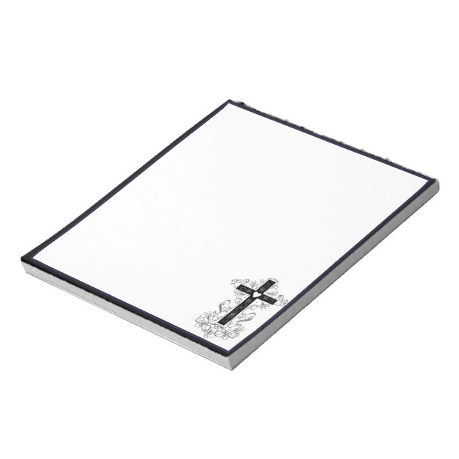 Flourish cross notepad (Rotated)