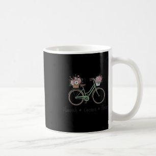 Flourish Dream Thrive Floral Bike Subtle 8647 Trum Coffee Mug