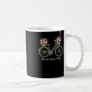 Flourish Dream Thrive Floral Bike Trump Subtle Res Coffee Mug