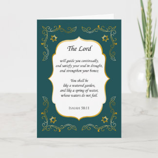Flourish Encouragement Bible Verse Sympathy Card