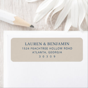 Flourish & Fête Wedding Return Address Label