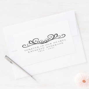 Flourish Forever in Our Hearts Rectangular Sticker