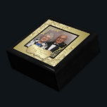 Flourish Gold Black 50th Wedding Anniversary Photo Gift Box<br><div class="desc">A Digitalbcon Images Design featuring a gold and black colour and flourish design theme with a variety of custom images, shapes, patterns, styles and fonts in this one-of-a-kind "Flourish Gold 50th Wedding Anniversary" Photo Gift Box. This elegant and attractive design comes complete with customisable text lettering and photo insert to...</div>