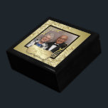 Flourish Gold Black 50th Wedding Anniversary Photo Gift Box<br><div class="desc">A Digitalbcon Images Design featuring a gold and black colour and flourish design theme with a variety of custom images, shapes, patterns, styles and fonts in this one-of-a-kind "Flourish Gold 50th Wedding Anniversary" Photo Gift Box. This elegant and attractive design comes complete with customisable text lettering and photo insert to...</div>