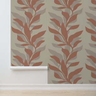 Flourish in Grace XL3 Mocha Mousse Wallpaper