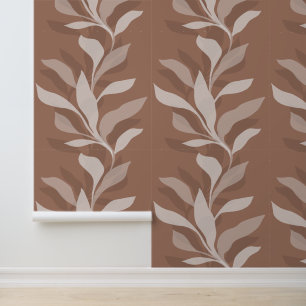 Flourish in Grace XL5 Mocha Mousse Wallpaper