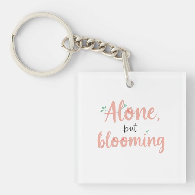 Flourish in Solitude Key Ring (Front)