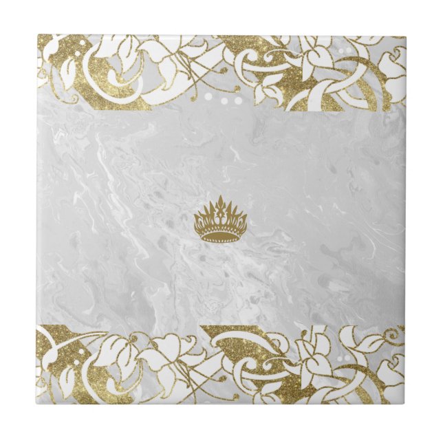Flourish luxury royal elegant pattern ceramic tile (Front)