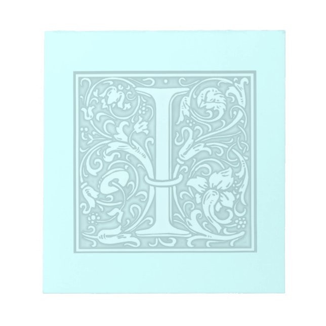flourish monogram - I Notepad (Front)