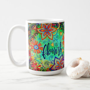 “Flourish “ ONE WORD Inspirivity Coffee Mug