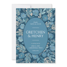 Flourish Watercolor Painting Save the Date