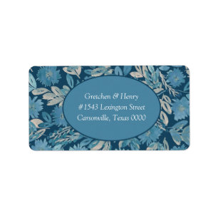 Flourish Watercolor Painting Wedding Address Label