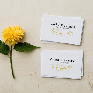 Flourished + Minimal Business Cards