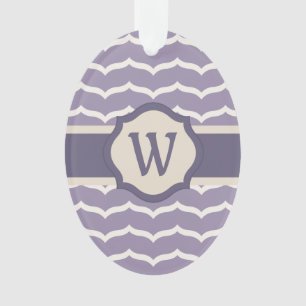 Flourished Zigzag Acrylic Ornament