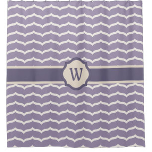 Flourished Zigzag Shower Curtain