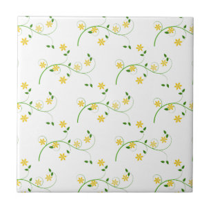 Flourishes and Flowers Tile