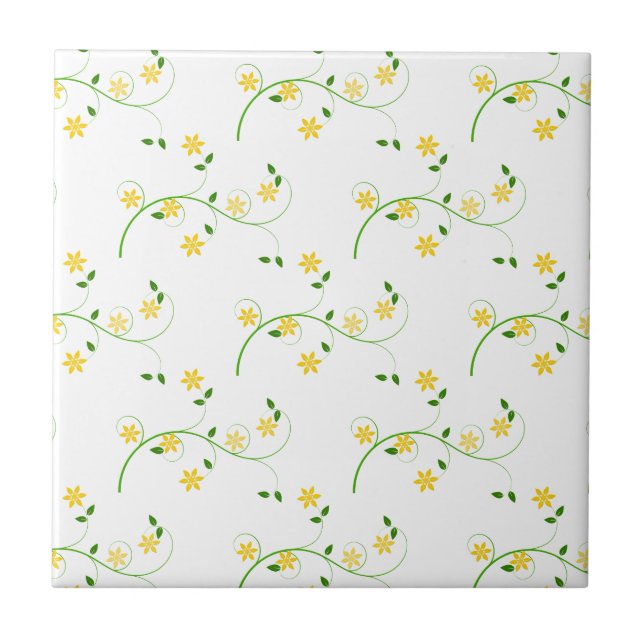 Flourishes and Flowers Tile (Front)