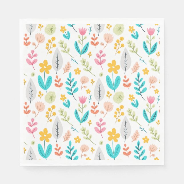 Flourishing Botanicals Napkin (Front)