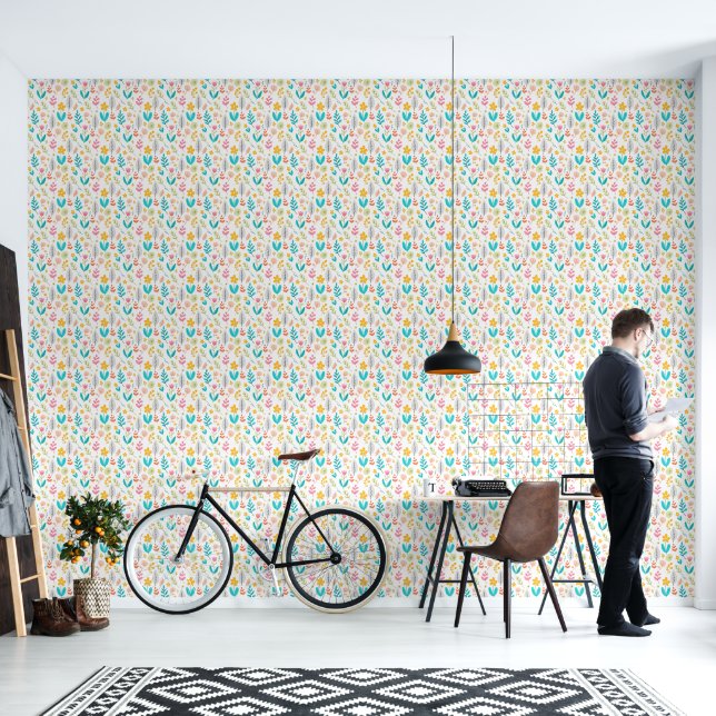 Flourishing Botanicals Wallpaper (Living Room)