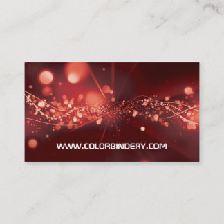 Flow Burst Red Focus Business Card