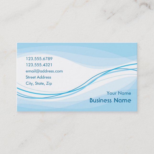Flow Business Card (blue) (Front)