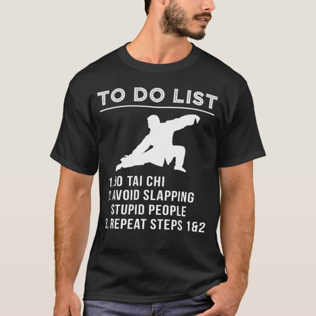 Flow & Chuckle - Hilarious To-Do Tai Chi Tee for t (Front)