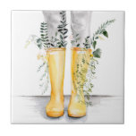 Flow & Grow I Ceramic Tile<br><div class="desc">Flow & Grow I by Jennifer Paxton Parker</div>