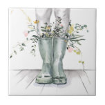 Flow & Grow II Ceramic Tile<br><div class="desc">Flow & Grow II by Jennifer Paxton Parker</div>