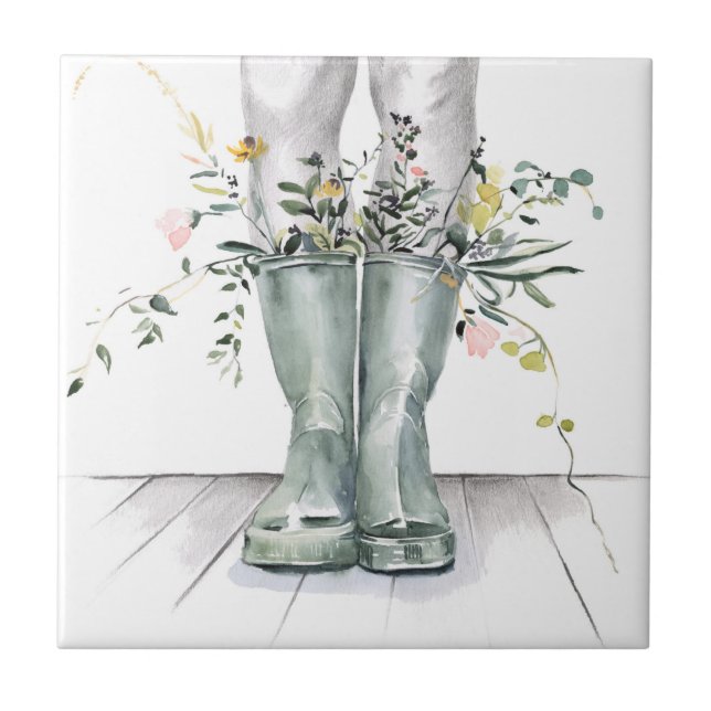 Flow & Grow II Ceramic Tile (Front)