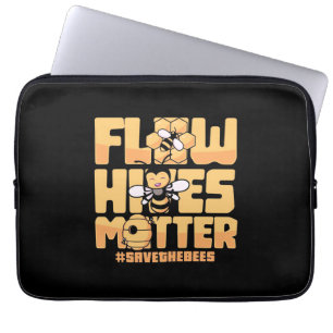 Flow Hives Matter Bees Laptop Sleeve