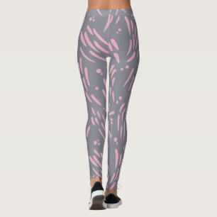 Flow in Grey and Pink Leggings