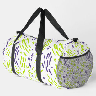 Flow in Lime Green and Purple Duffle Bag