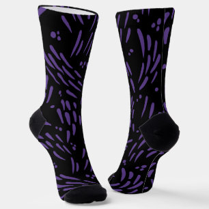 Flow in Purple and Black Socks