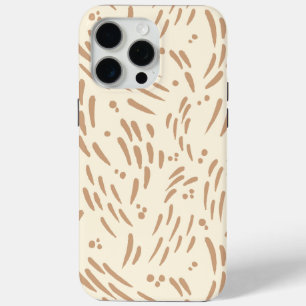 Flow in Tan and Cream iPhone 15 Pro Max Case
