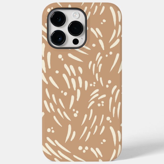 Flow in Tan and Cream Case-Mate iPhone Case (Back)