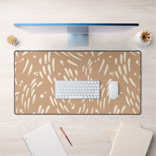 Flow in Tan and Cream Desk Mat