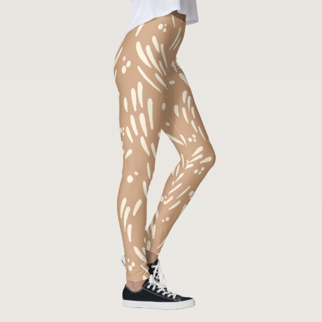 Flow in Tan and Cream Leggings (Right)