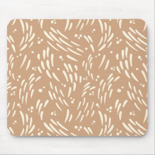 Flow in Tan and Cream Mouse Pad