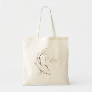 Flow – Japanese Koi Symbol of Ease Tote Bag