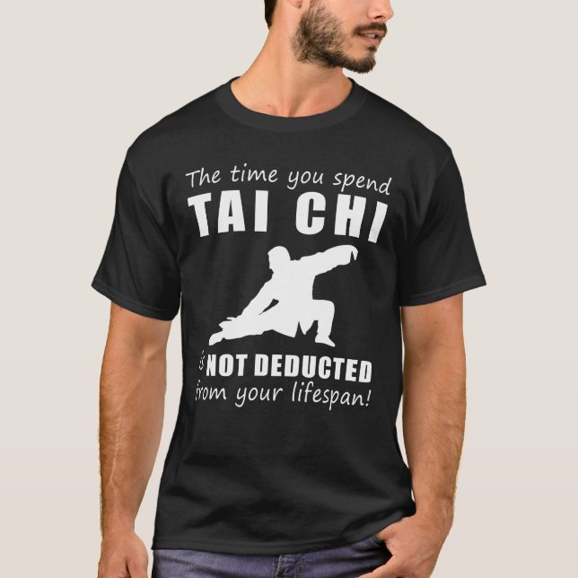 Flow & Laugh! Tai Chi - No Lifespan Deduction, Jus T-Shirt (Front)