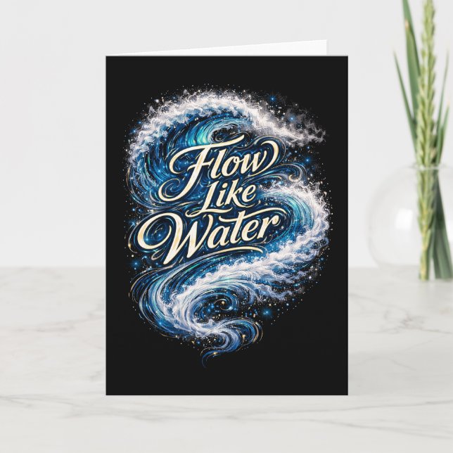 Flow Like Water Holiday Card (Front)