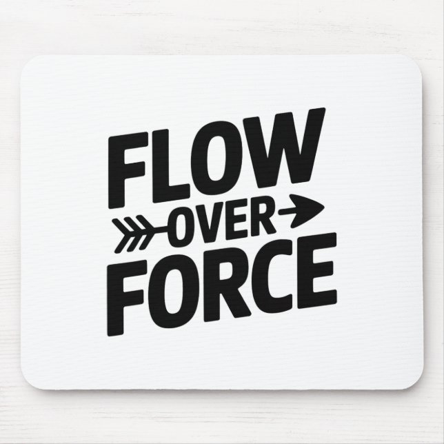 Flow Over Force Yin Yang Yoga Lance Apparel _1  Mouse Pad (Front)