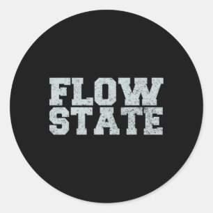 Flow State - Vintage Distressed Flow State Classic Round Sticker